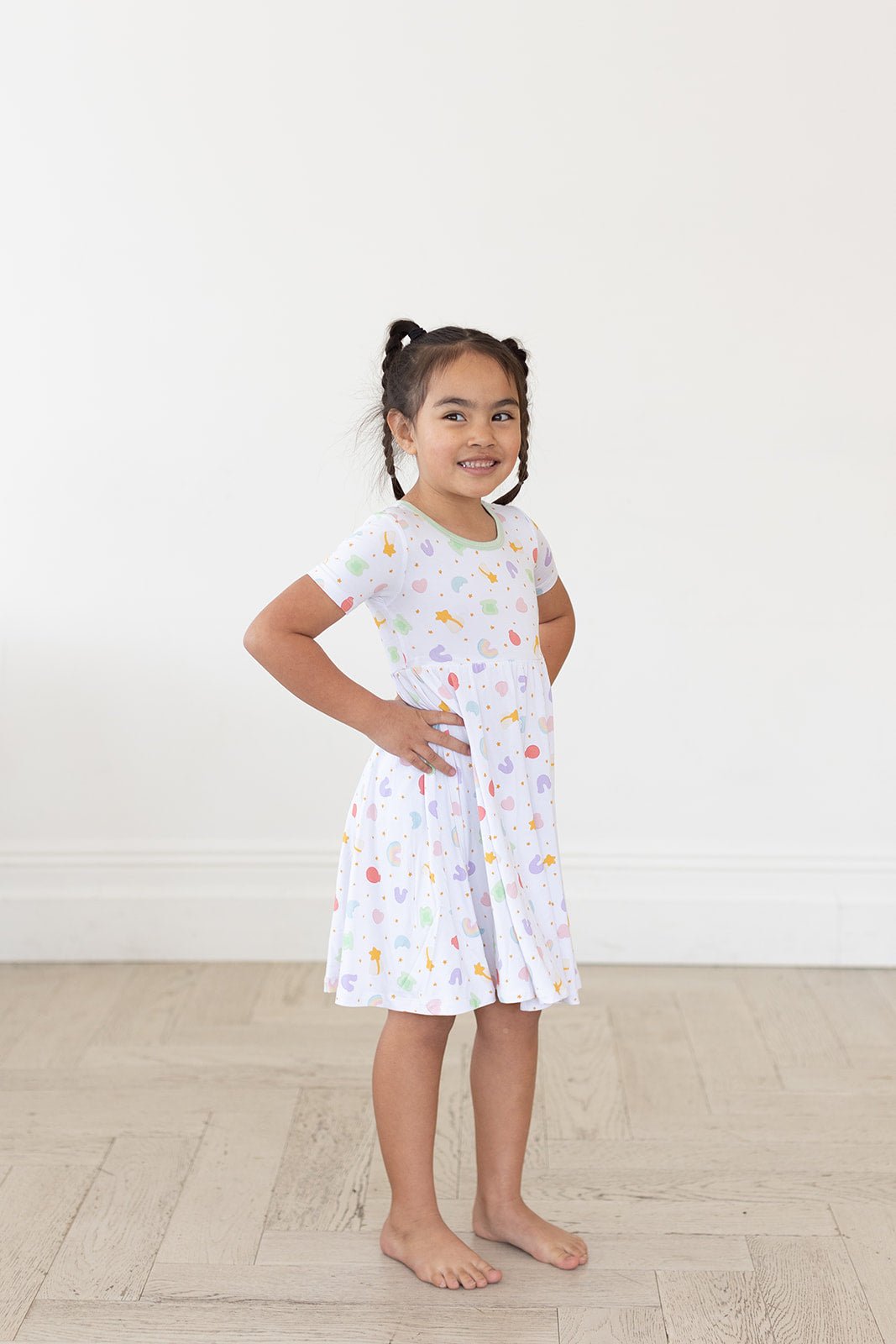 Girls Lucky Dress - Blissfully Lavender BoutiqueBlush Lotus