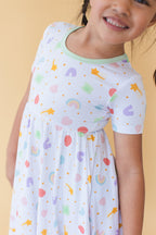Girls Lucky Dress - Blissfully Lavender BoutiqueBlush Lotus