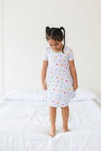 Girls Lucky Dress - Blissfully Lavender BoutiqueBlush Lotus