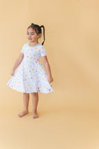 Girls Lucky Dress - Blissfully Lavender BoutiqueBlush Lotus