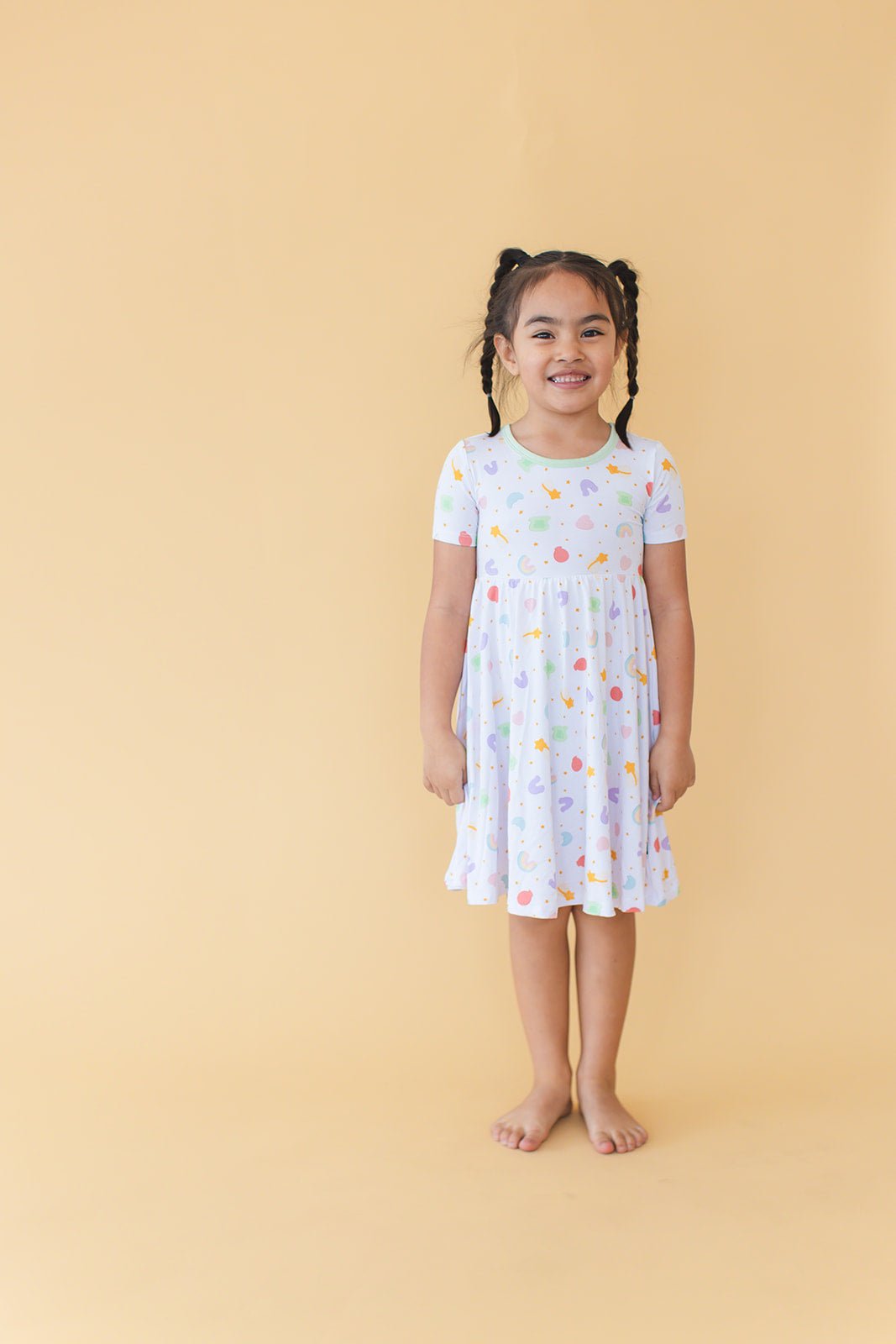 Girls Lucky Dress - Blissfully Lavender BoutiqueBlush Lotus