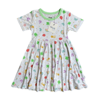 Girls Lucky Dress - Blissfully Lavender BoutiqueBlush Lotus