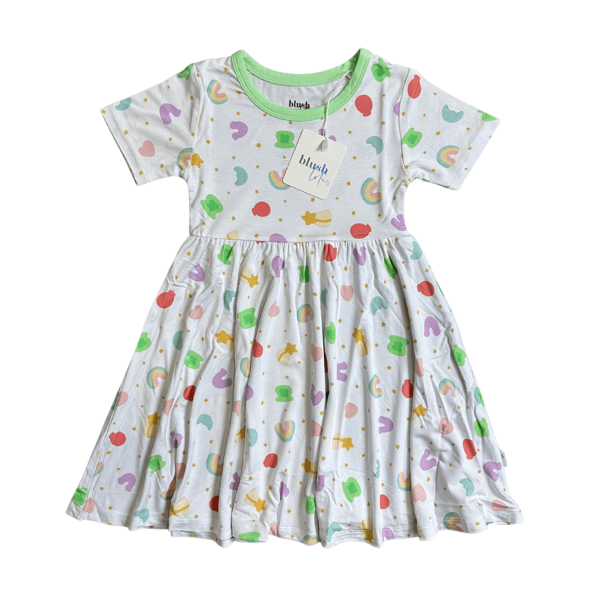Girls Lucky Dress - Blissfully Lavender BoutiqueBlush Lotus