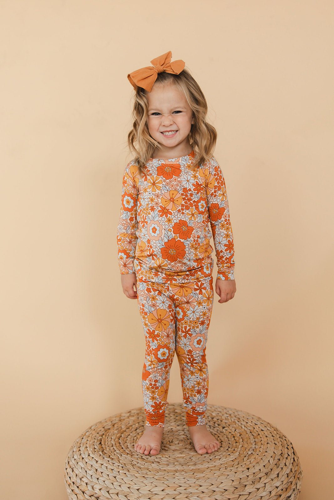 Girls Marigold Pajama Set - Blissfully Lavender BoutiqueBlush Lotus
