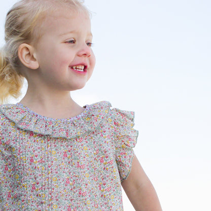 Girls Meadow Floral Ana Dress - Blissfully Lavender BoutiqueBeet World
