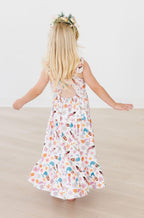 Girls Mermaid Magic Ruffle Maxi Dress - Blissfully Lavender BoutiqueMila & Rose ®