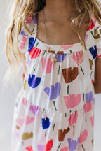 Girls Mila & Rose Tulip Garden Ruffle Dress - Blissfully Lavender BoutiqueMila and Rose