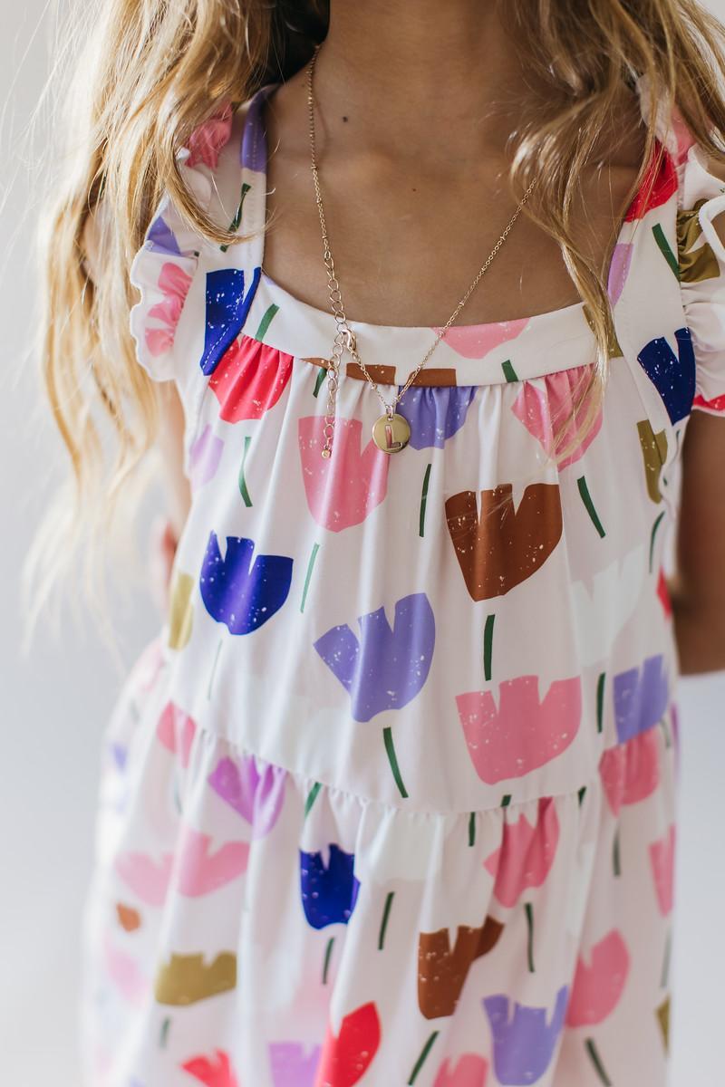 Girls Mila & Rose Tulip Garden Ruffle Dress - Blissfully Lavender BoutiqueMila and Rose