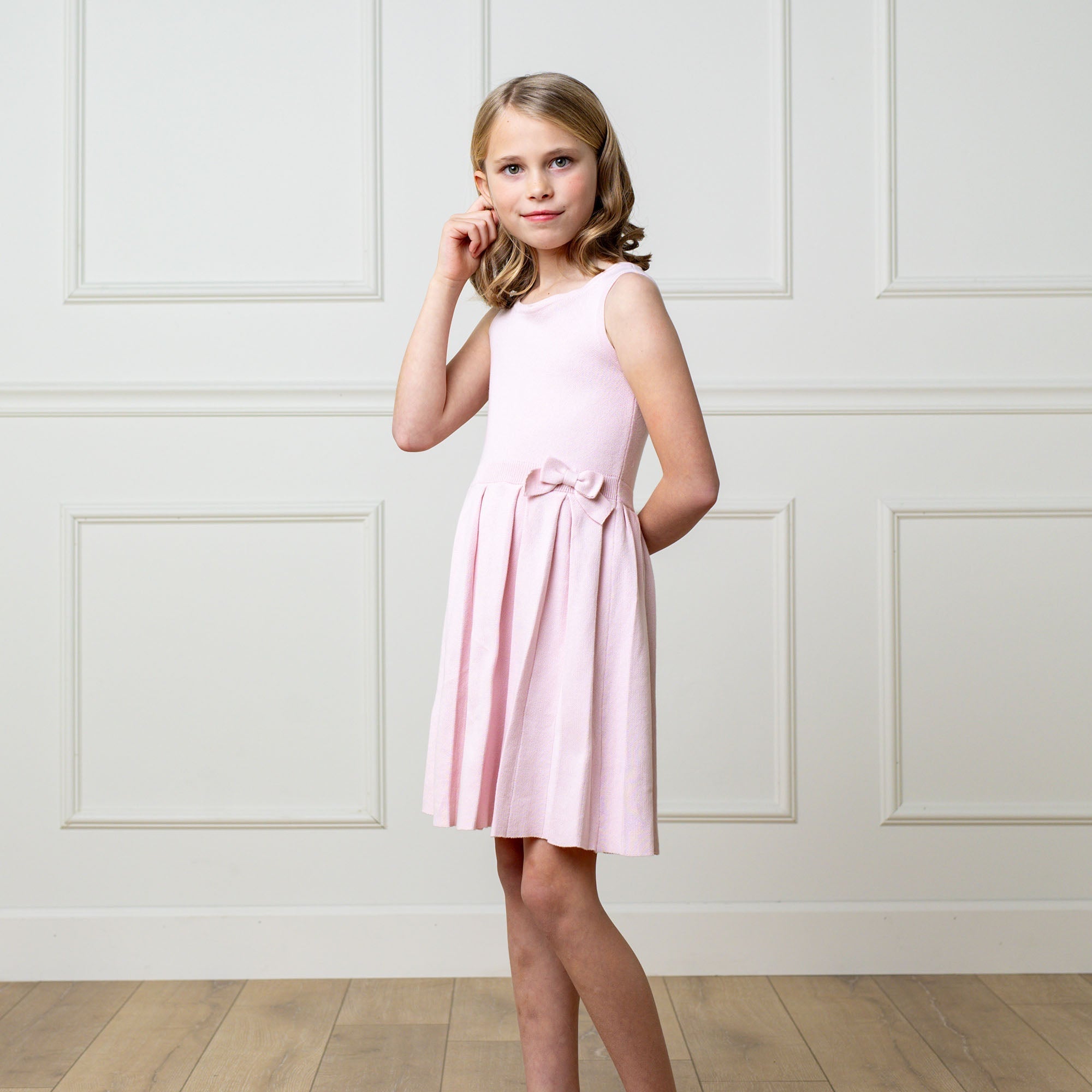 Girls Organic Pleated Sweater Dress - Blissfully Lavender BoutiqueHope & Henry