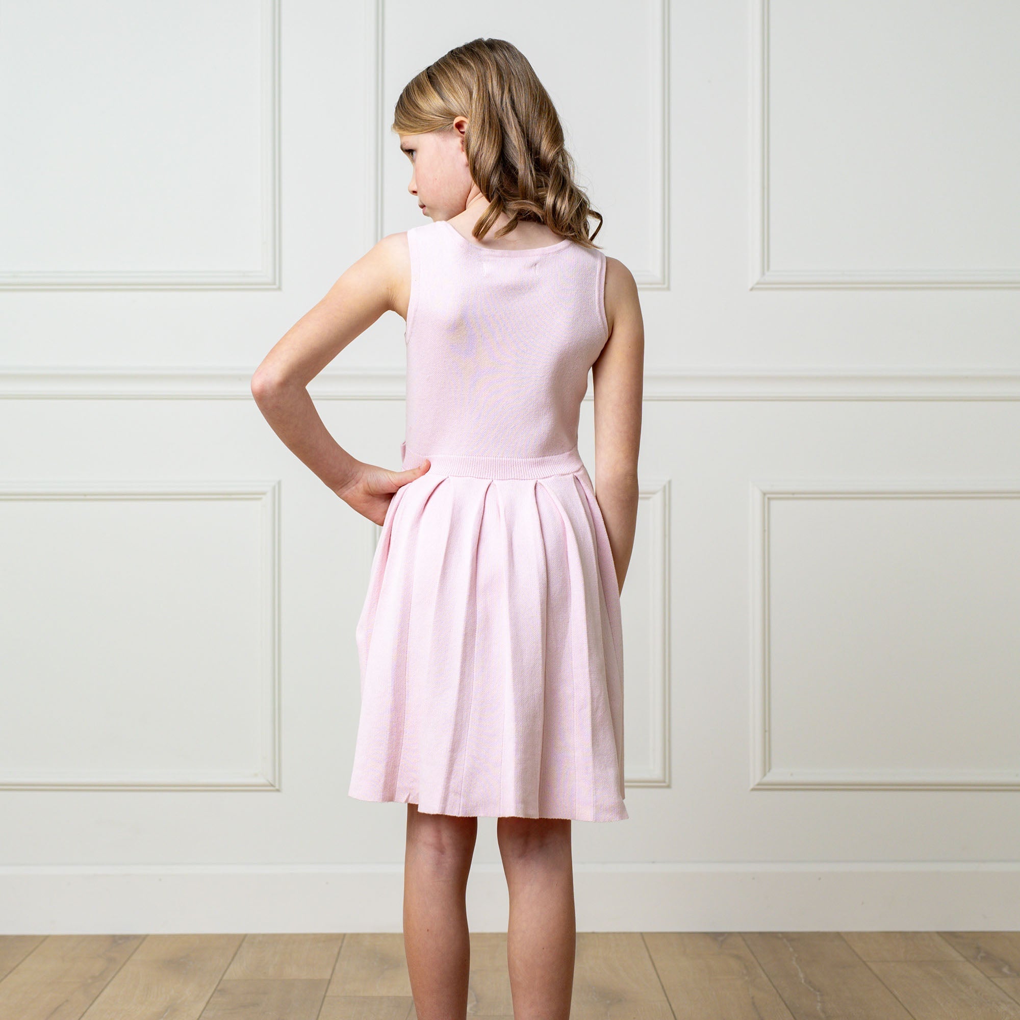 Girls Organic Pleated Sweater Dress - Blissfully Lavender BoutiqueHope & Henry