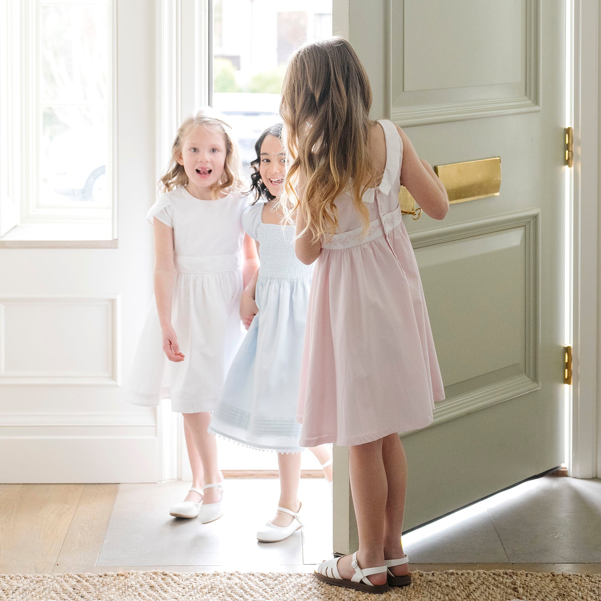 Girls Organic Sateen Party Dress - Blissfully Lavender BoutiqueHope & Henry
