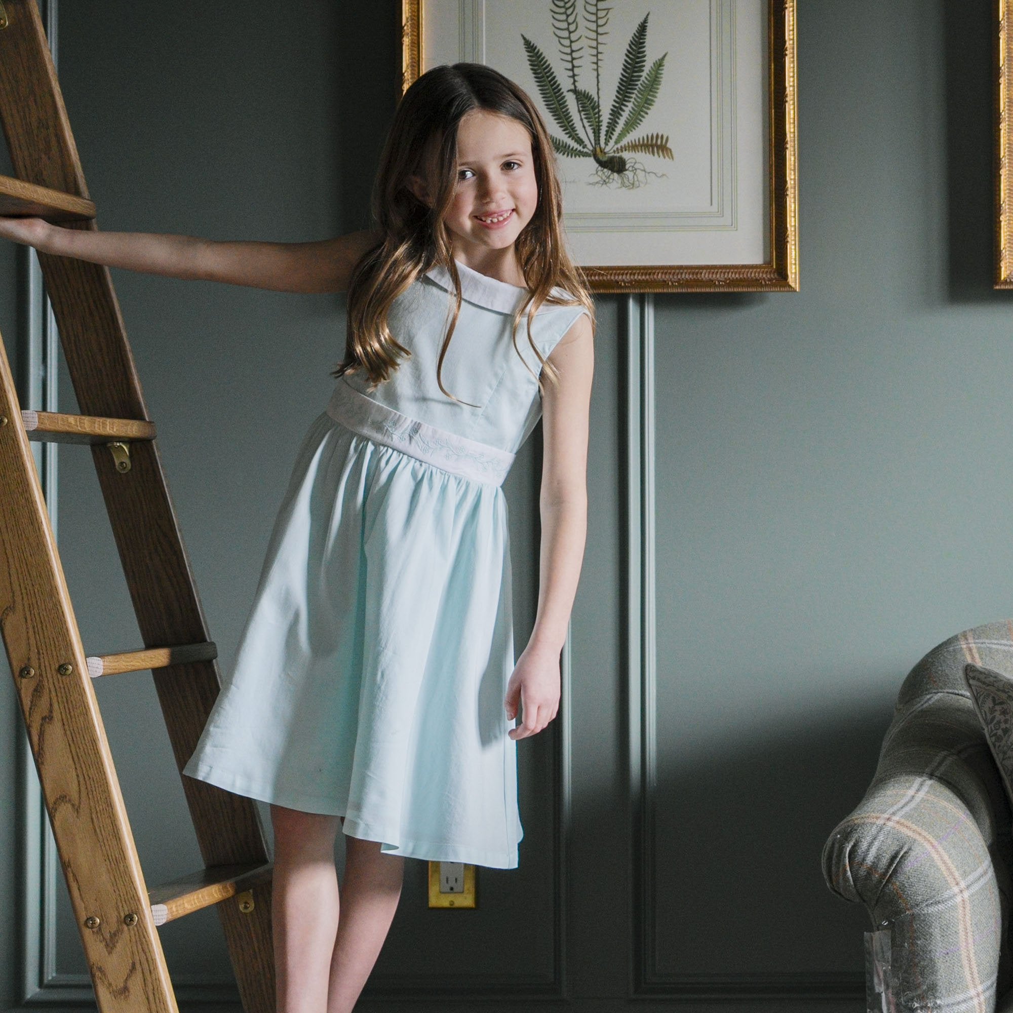 Girls Organic Sateen Party Dress - Blissfully Lavender BoutiqueHope & Henry