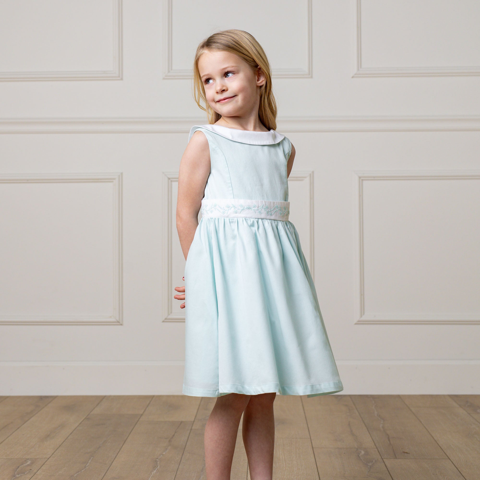 Girls Organic Sateen Party Dress - Blissfully Lavender BoutiqueHope & Henry