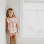 Girls Pink Stripe Skort Set - Blissfully Lavender BoutiqueOopsie Daisy