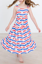 Girls Ruffle Maxi Dress - Blissfully Lavender BoutiqueMila & Rose ®