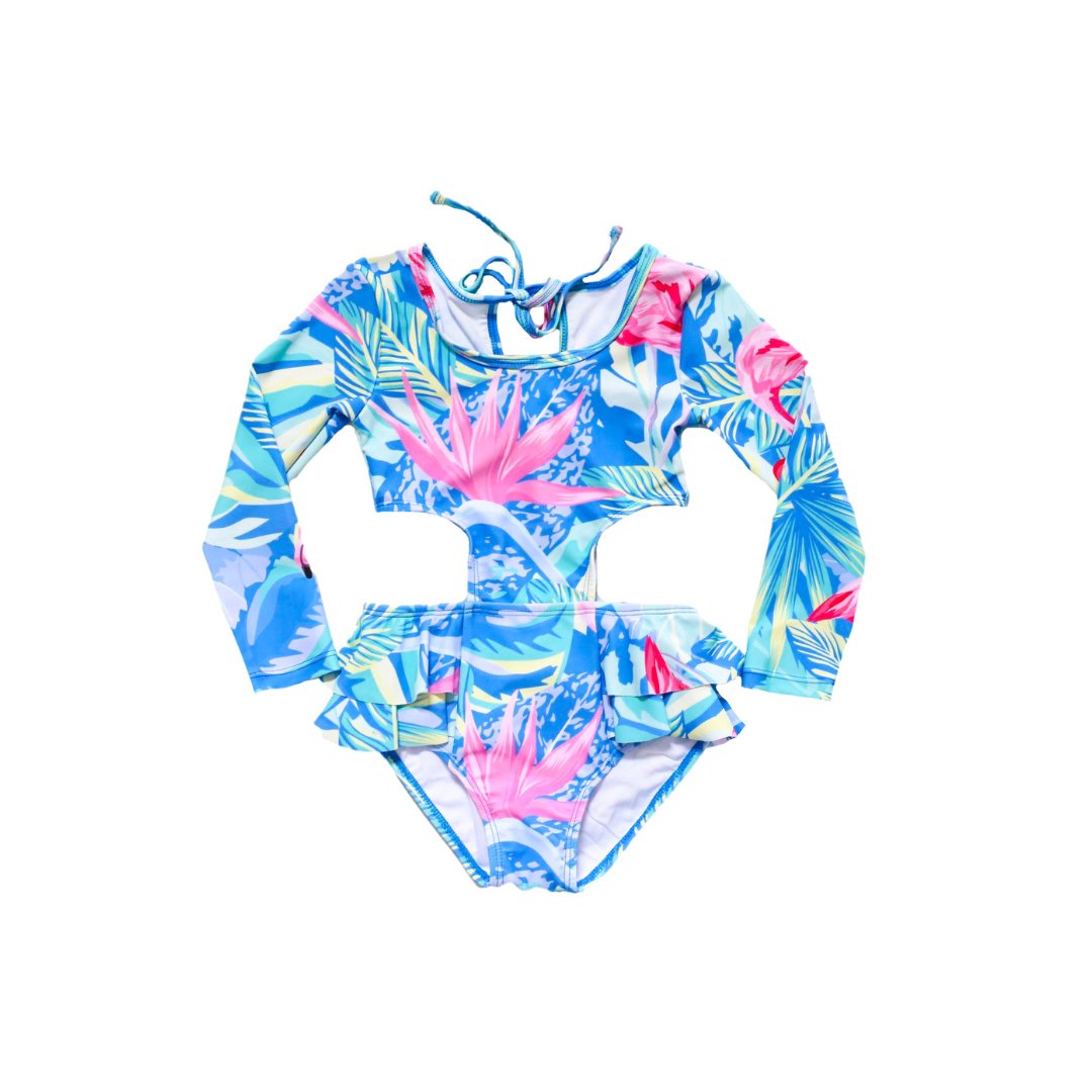 Girls Sapphire Escape One Piece Swimsuit - Blissfully Lavender BoutiqueBlueberry Bay