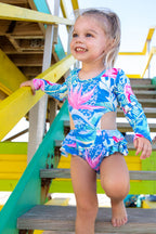 Girls Sapphire Escape One Piece Swimsuit - Blissfully Lavender BoutiqueBlueberry Bay