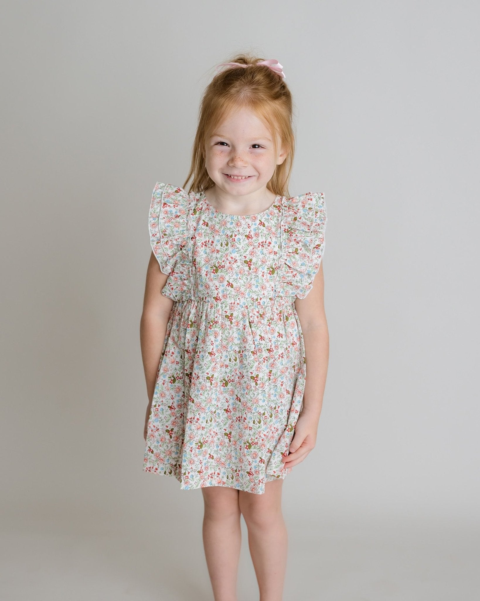 Girls Selena Ruffle Dress - Blissfully Lavender BoutiqueCuclie