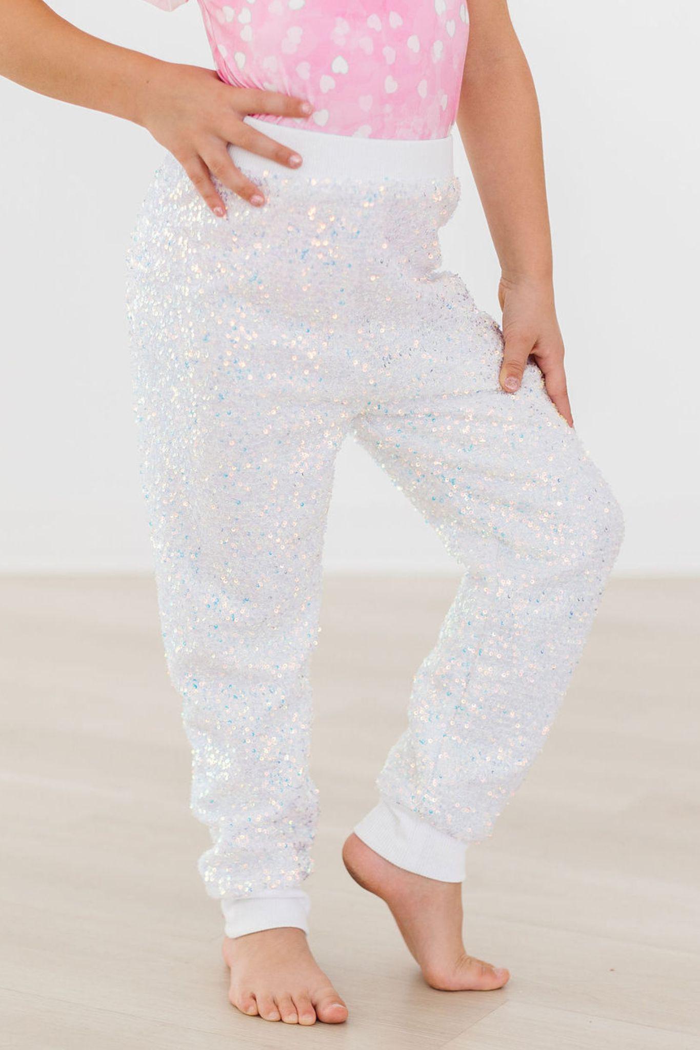 Girls Sequin Joggers – Disco Sparkle - Blissfully Lavender BoutiqueMila & Rose ®