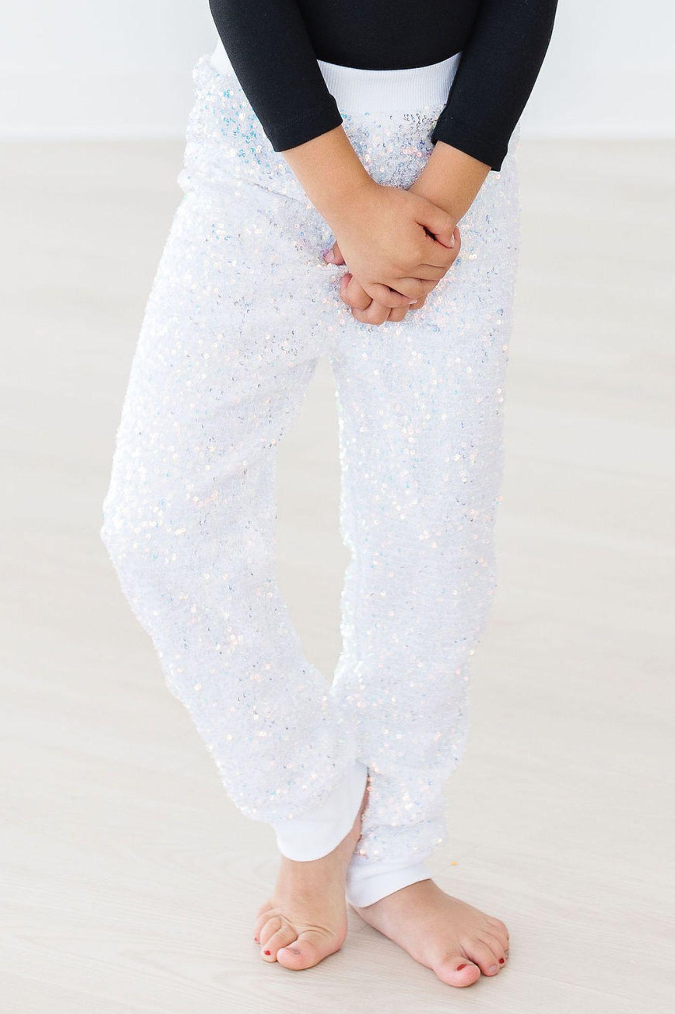 Girls Sequin Joggers – Disco Sparkle - Blissfully Lavender BoutiqueMila & Rose ®