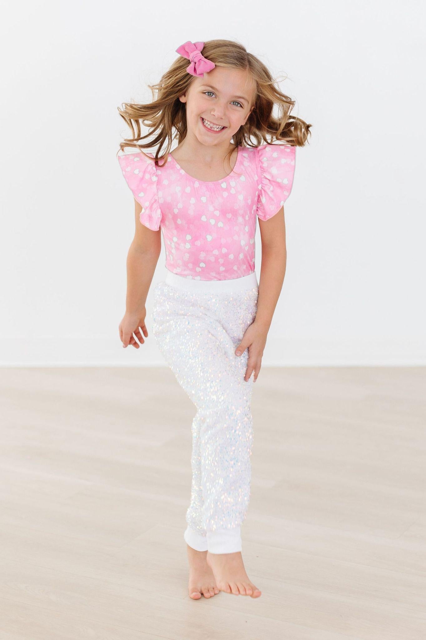 Girls Sequin Joggers – Disco Sparkle - Blissfully Lavender BoutiqueMila & Rose ®