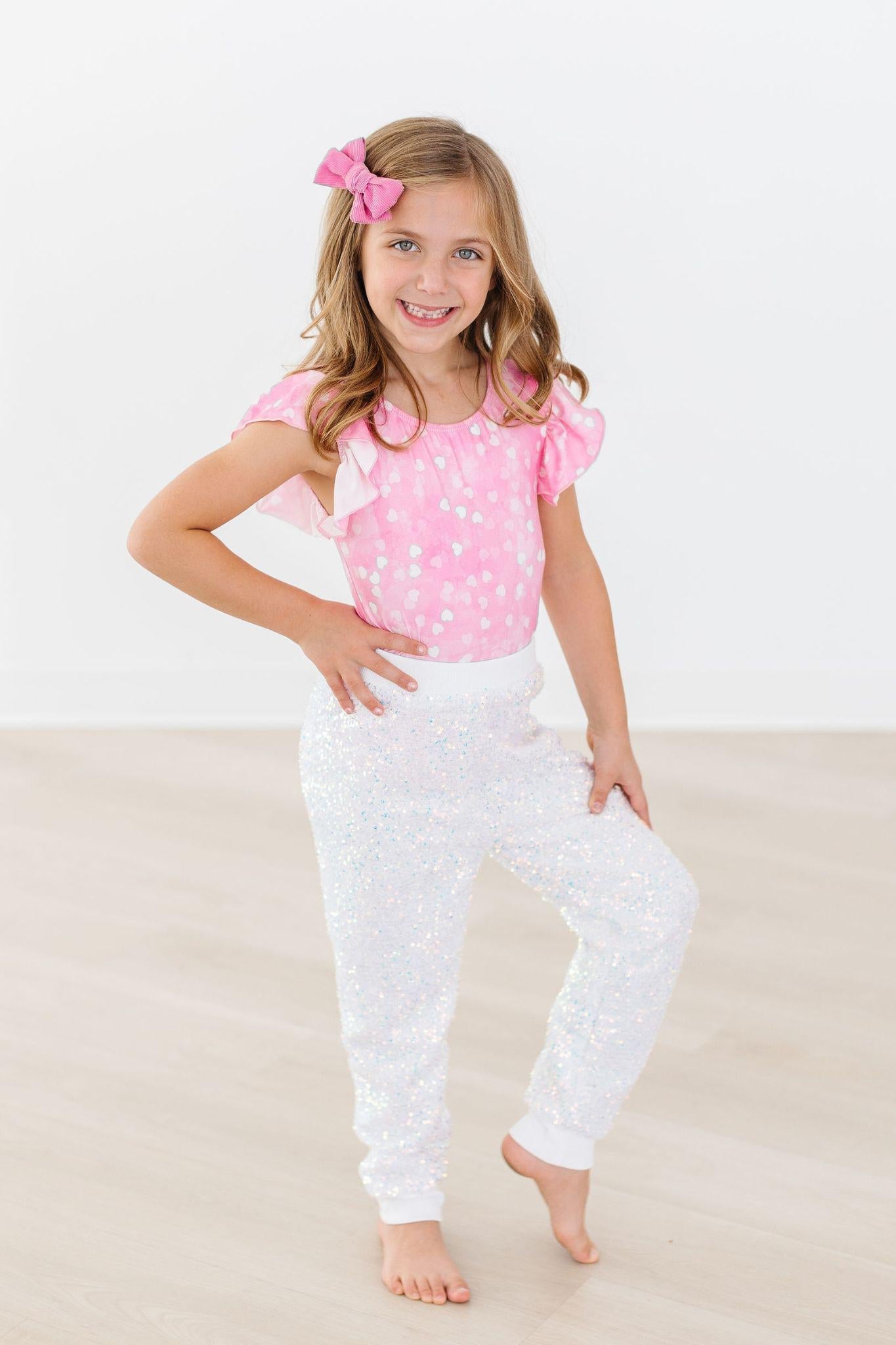 Girls Sequin Joggers – Disco Sparkle - Blissfully Lavender BoutiqueMila & Rose ®