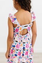 Girls Tulip Blooms Ruffle Maxi Dress - Blissfully Lavender BoutiqueMila & Rose ®