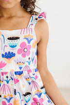 Girls Tulip Blooms Ruffle Maxi Dress - Blissfully Lavender BoutiqueMila & Rose ®
