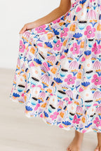 Girls Tulip Blooms Ruffle Maxi Dress - Blissfully Lavender BoutiqueMila & Rose ®