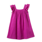 Girls Vivacious Pink Square Neck Everly Dress - Blissfully Lavender BoutiqueBeet World
