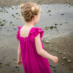 Girls Vivacious Pink Square Neck Everly Dress - Blissfully Lavender BoutiqueBeet World