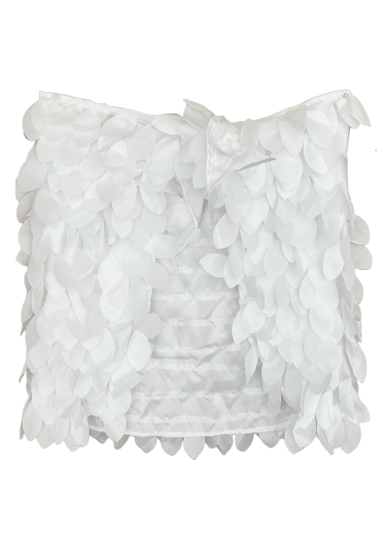 Girls White Pareo Skirt with Multi Petals - Blissfully Lavender BoutiqueStella Cove