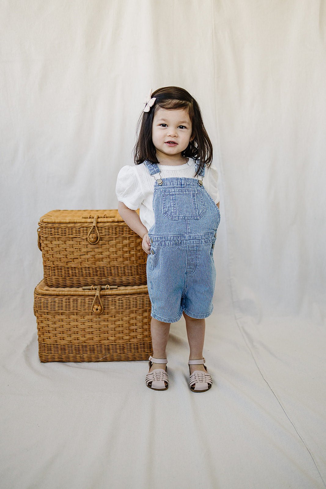 Girls White Pointelle Tee - Blissfully Lavender BoutiqueMebie Baby