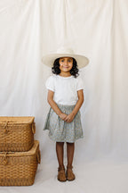 Girls White Pointelle Tee - Blissfully Lavender BoutiqueMebie Baby