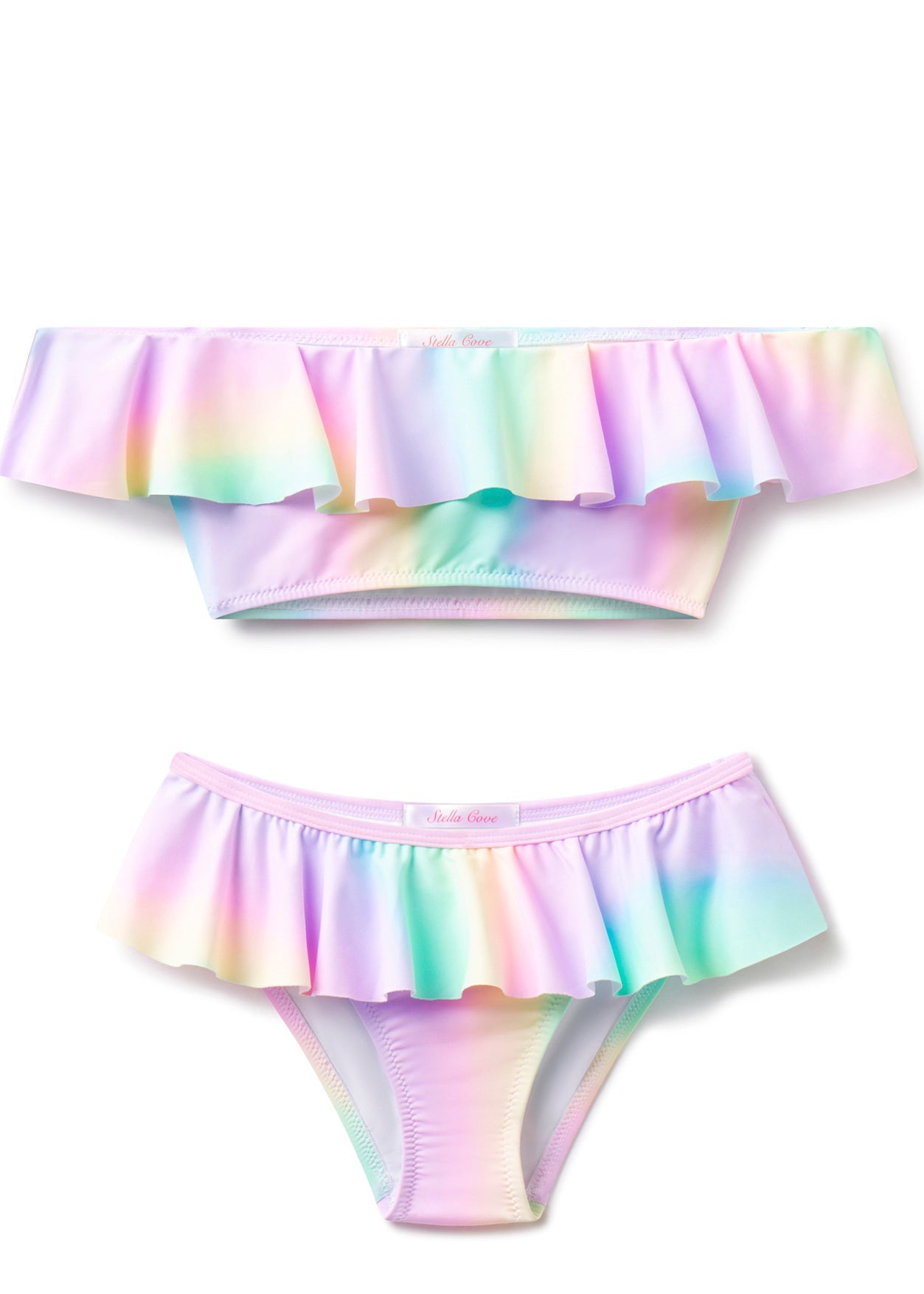 Girls Rainbow Bikini Swim Set