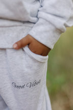 Good Vibes Quarter Zip French Terry Set - Blissfully Lavender BoutiqueMebie Baby