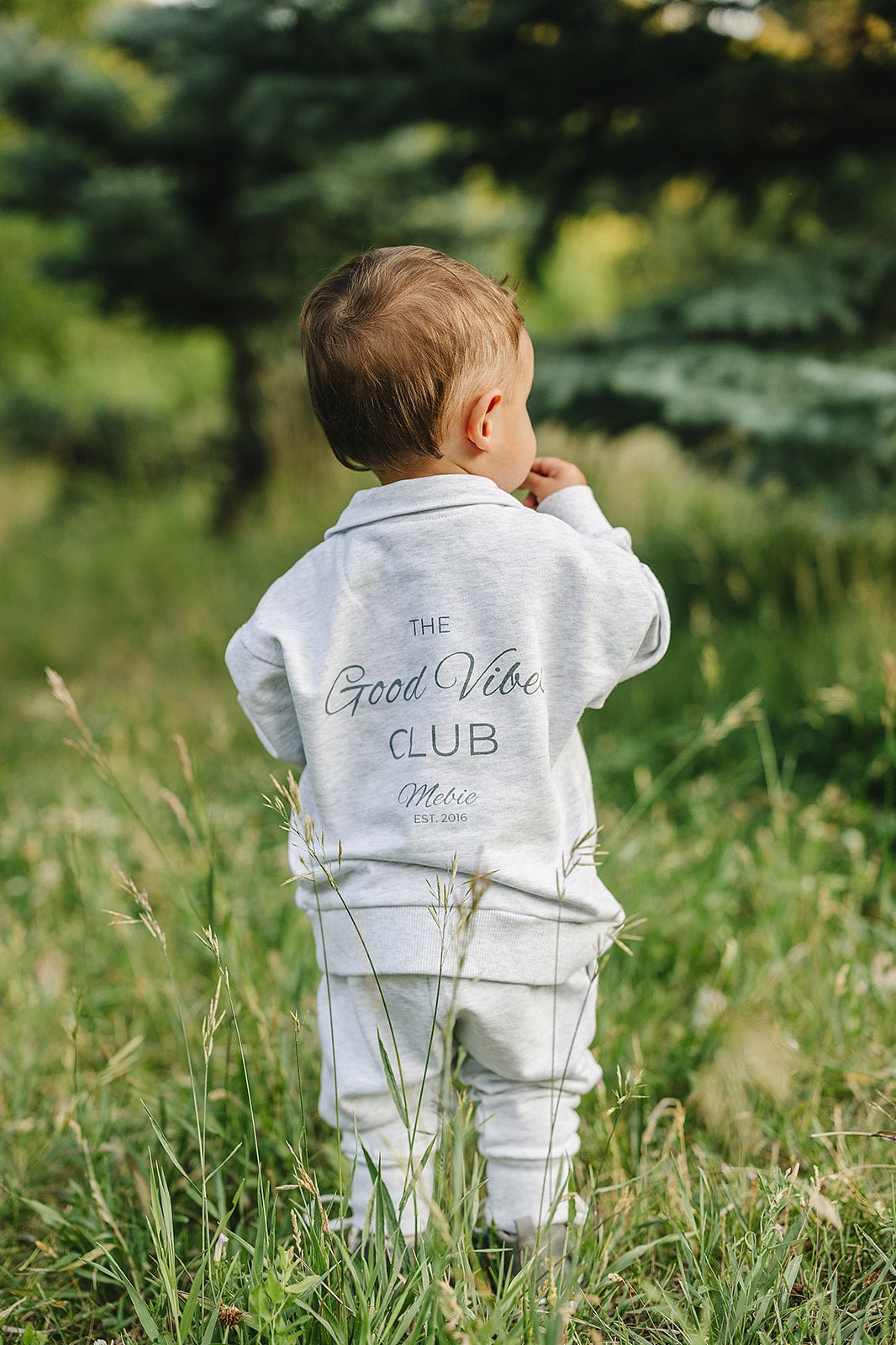 Good Vibes Quarter Zip French Terry Set - Blissfully Lavender BoutiqueMebie Baby