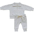 Good Vibes Quarter Zip French Terry Set - Blissfully Lavender BoutiqueMebie Baby