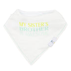 Brother and Arrows Muslin + Terry Cloth Bib Set - 2 Pack