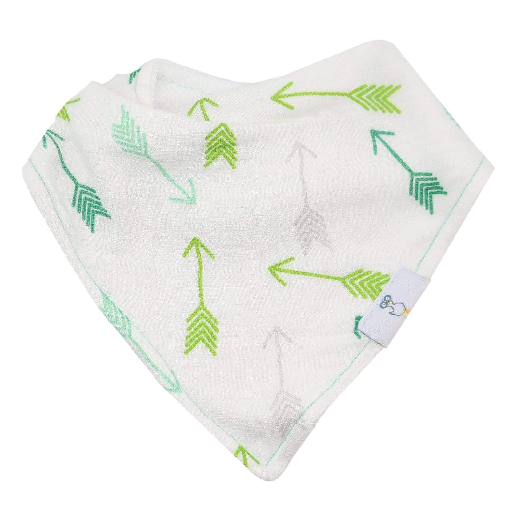 Brother and Arrows Muslin + Terry Cloth Bib Set - 2 Pack
