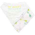 Brother and Arrows Muslin + Terry Cloth Bib Set - 2 Pack