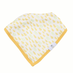 Carrots and Shapes Orange Muslin & Terry Cloth Bib Set - 2 Pack