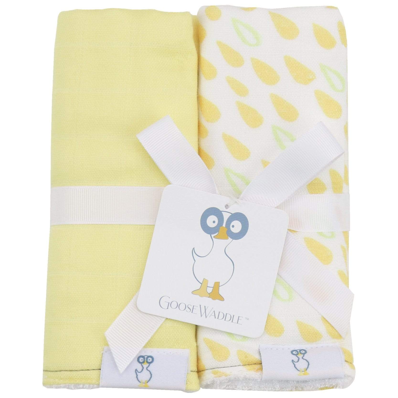 Carrots and Shapes Orange Muslin & Terry Burp Cloth - 2 Pack