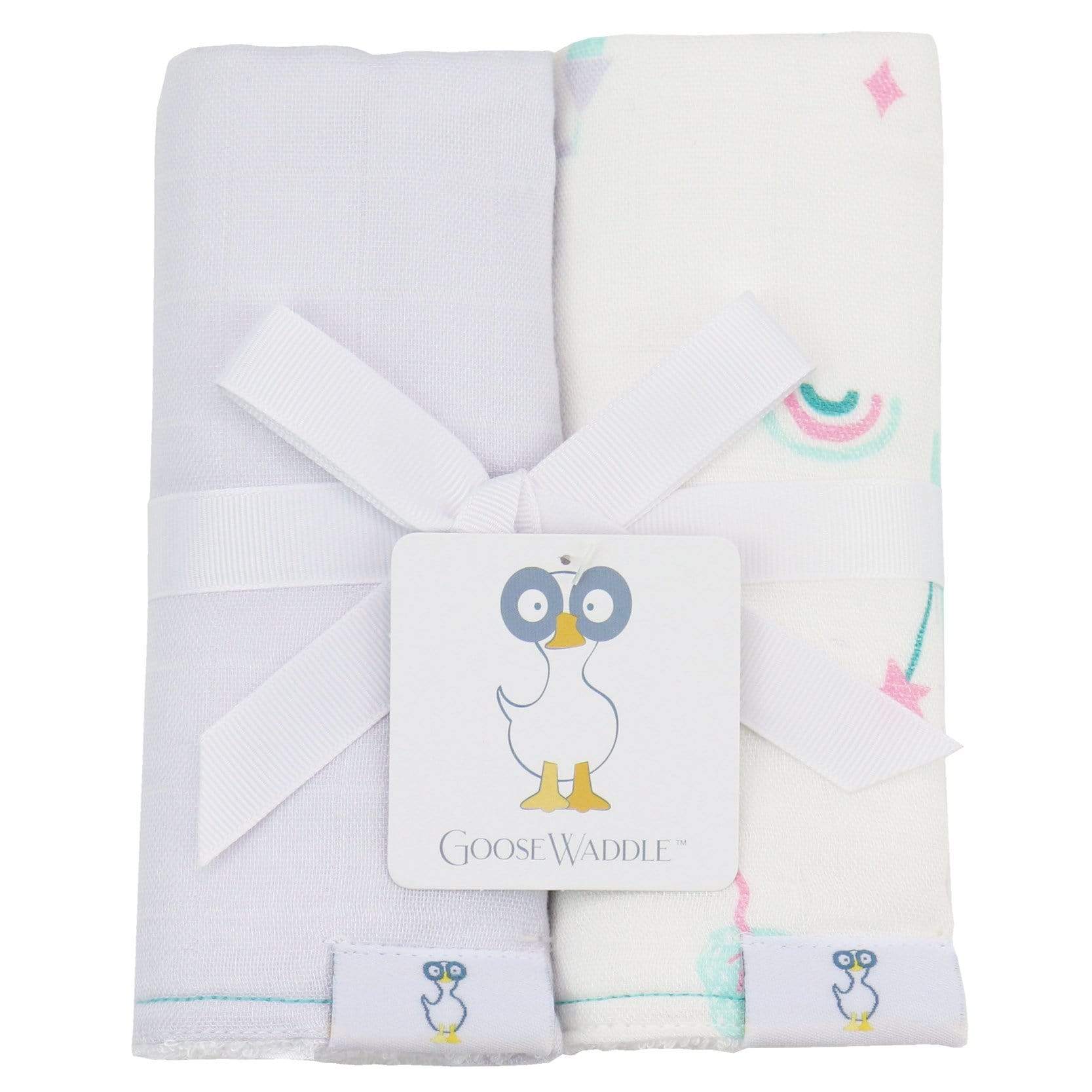 Castles and Lavender Muslin & Terry Burp Cloth - 2 Pack