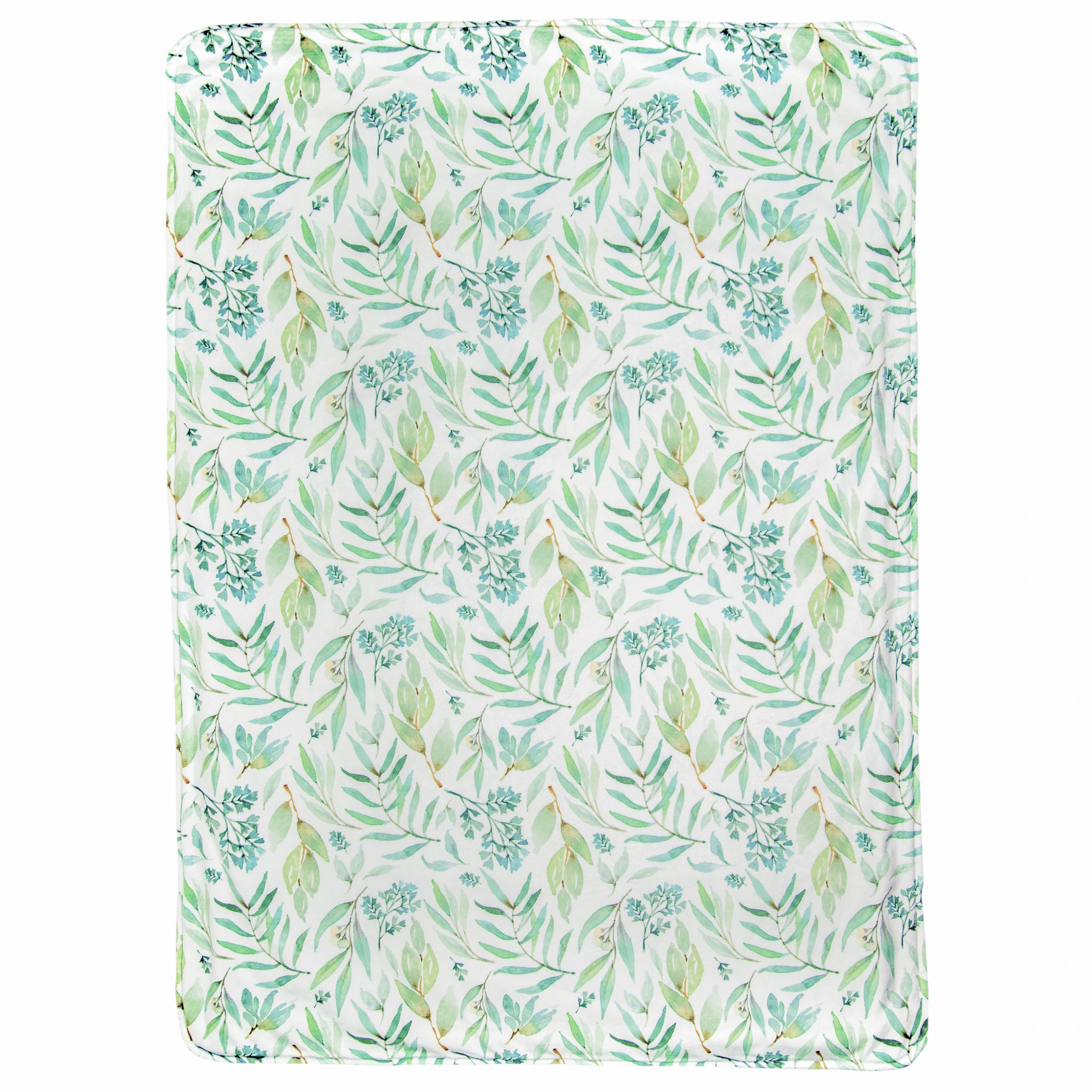 Basil Bear Mint Applique Baby Blanket
