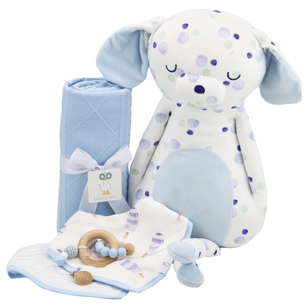 Baby Blue Knit Blanket