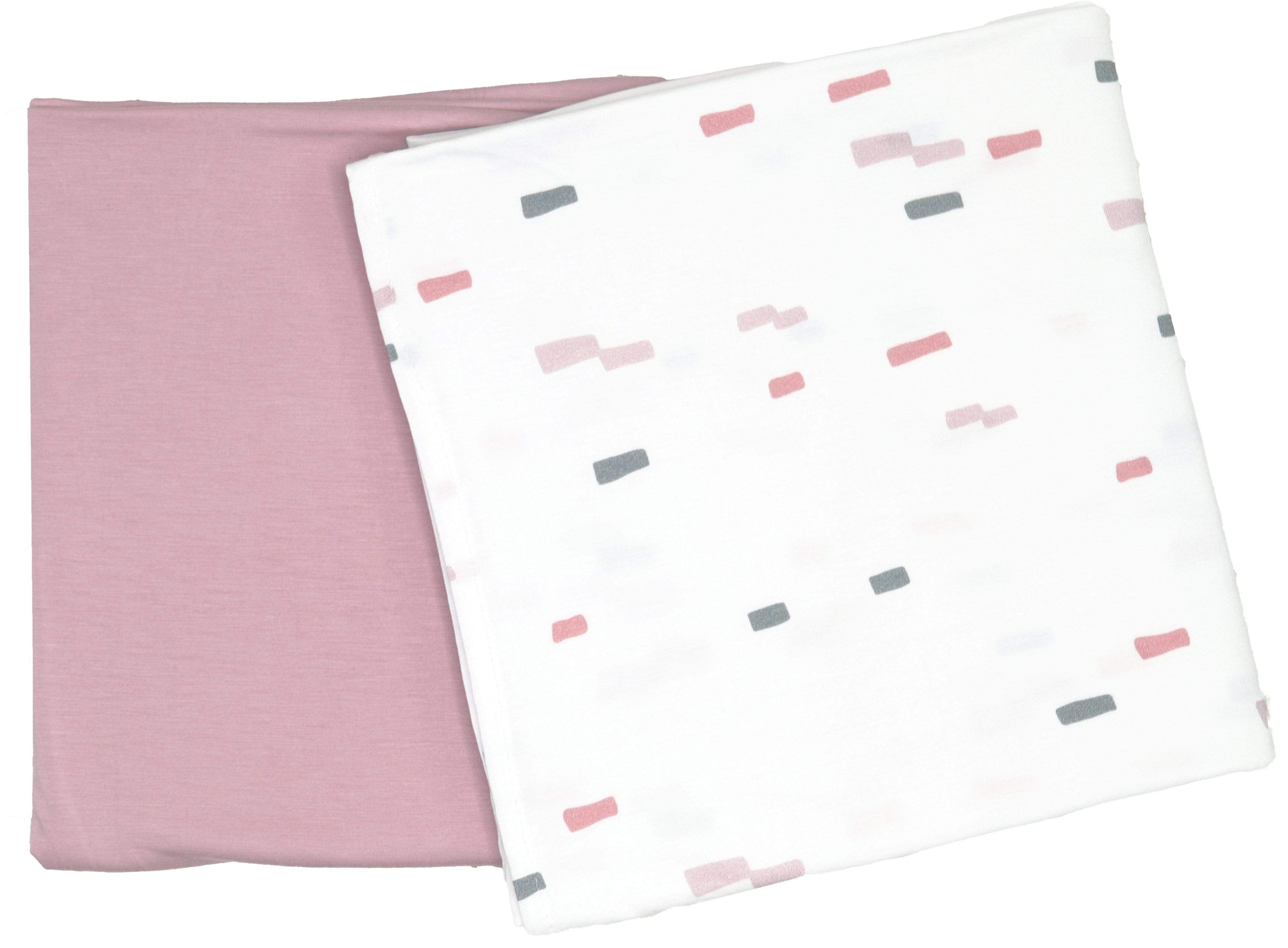 Brick and Rose Swaddle Blanket - 2 Pack
