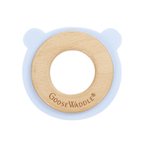 Blue Bear Animal  Wooden + Silicone Teether