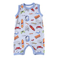 Graffiti Sleeveless Shortall - Blissfully Lavender BoutiqueBestaroo