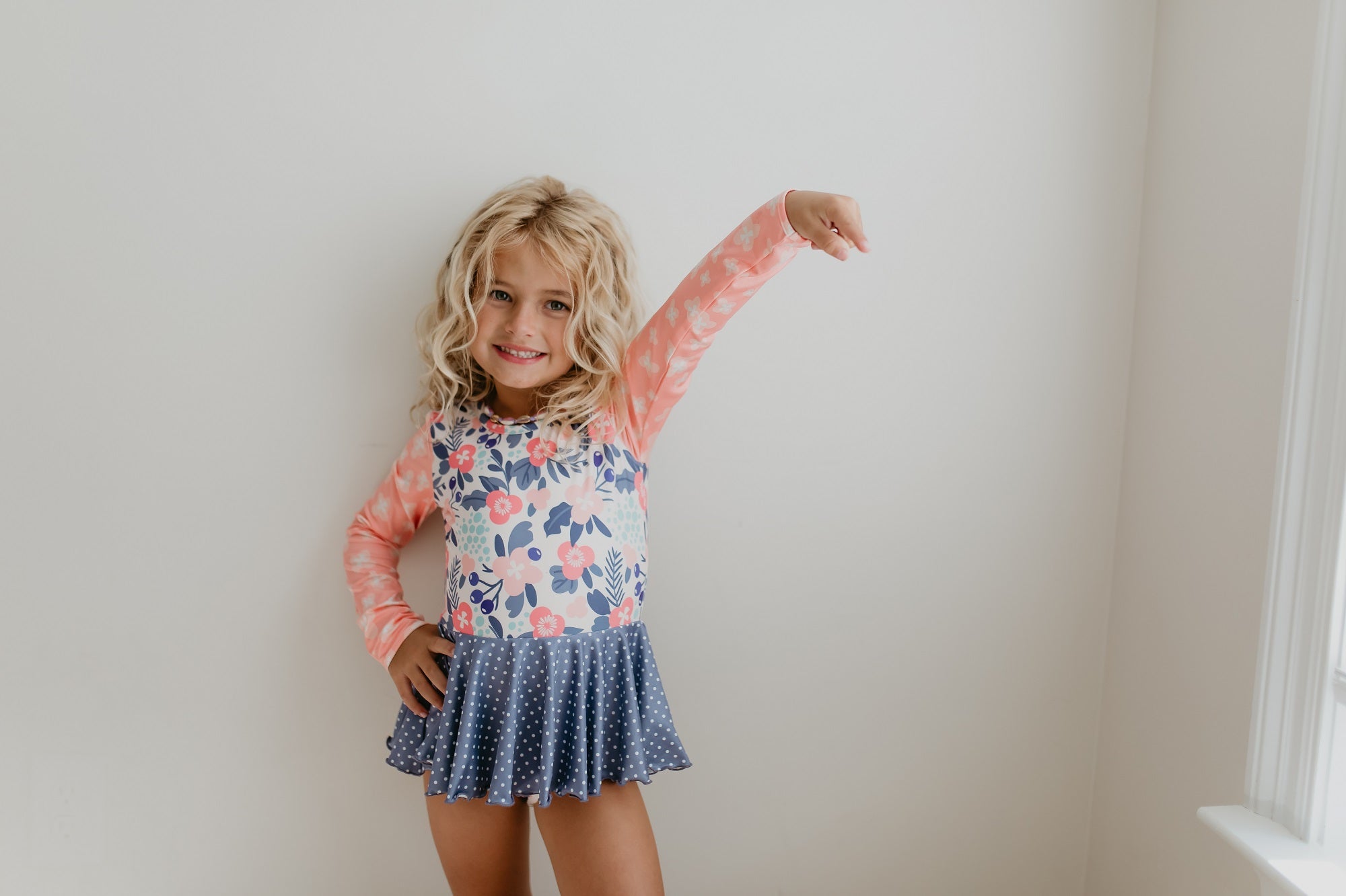 Gray Dot Skirted Leotard - Blissfully Lavender BoutiqueOopsie Daisy